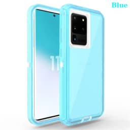 3 IN 1 For Samsung Galaxy S21 S20 S22 S23 S24 S25 S26 Ultra S10 Note 20 10 Heavy Duty Clear Shockproof Hybrid Bumper Case Cover