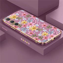 Phone Case For Samsung Galaxy A55 A54 A35 A25 A24 A53 A52 A34 A33 A32 A73 A72 Silicone Soft Flower Shockproof Back Cover Coque