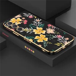 Phone Case For Samsung Galaxy A55 A54 A35 A25 A24 A53 A52 A34 A33 A32 A73 A72 Silicone Soft Flower Shockproof Back Cover Coque