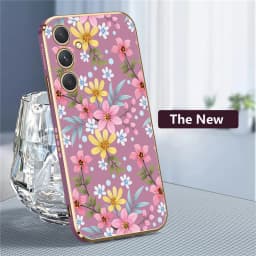 Phone Case For Samsung Galaxy A55 A54 A35 A25 A24 A53 A52 A34 A33 A32 A73 A72 Silicone Soft Flower Shockproof Back Cover Coque