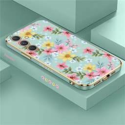 Phone Case For Samsung Galaxy A55 A54 A35 A25 A24 A53 A52 A34 A33 A32 A73 A72 Silicone Soft Flower Shockproof Back Cover Coque