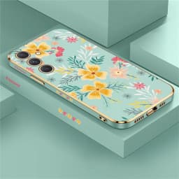 Phone Case For Samsung Galaxy A55 A54 A35 A25 A24 A53 A52 A34 A33 A32 A73 A72 Silicone Soft Flower Shockproof Back Cover Coque