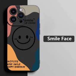 Cute Cartoon Smile Face Phone Case For Samsung Galaxy S26 S25 S24 S23 S22 Ultra Plus S21 FE A16 A33 A53 A34 A54 5G A35 A55 Cover