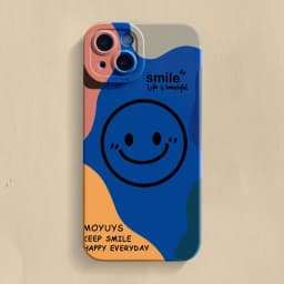 Cute Cartoon Smile Face Phone Case For Samsung Galaxy S26 S25 S24 S23 S22 Ultra Plus S21 FE A16 A33 A53 A34 A54 5G A35 A55 Cover