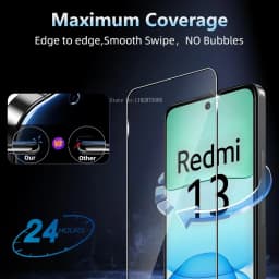 3Pcs Tempered Glass For Xiaomi Redmi 13 13C 12C 10C 9C 8 HD Screen Protector For Redmi Note 13 12 11 Pro 5G 13 12S 11S 10S 9S