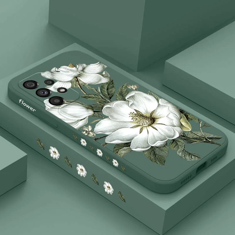 Wild Flowers Phone Case For Samsung For A54 A34 A24 A14 A15 A25 A35 A55 A73 A53 A33 A23 A13 A03 A04 A04S A72 A52 A32 A22 4G 5G