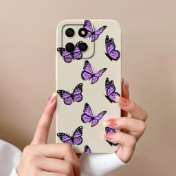 For Huawei Honor X6 X6S X6A Plus Phone Case Butterfly Heart Liquid Silicone Camera Protection Back Cover For Honor X 6 Funda