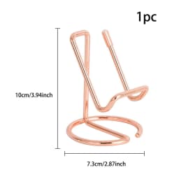 1PC Metal Lazy Wire Mobile Phone Portable Holder Gold For Ipad Mobile Phone Universal Storage Rack Accessories Desk Decoration