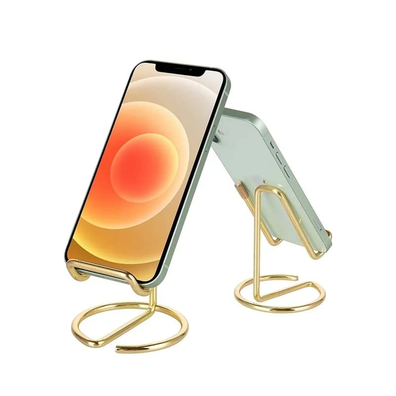 1PC Metal Lazy Wire Mobile Phone Portable Holder Gold For Ipad Mobile Phone Universal Storage Rack Accessories Desk Decoration