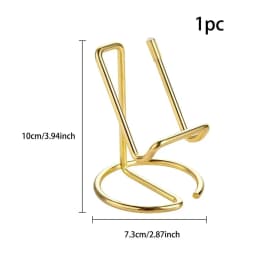 1PC Metal Lazy Wire Mobile Phone Portable Holder Gold For Ipad Mobile Phone Universal Storage Rack Accessories Desk Decoration