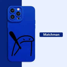 Cute Cartoon Matchman Silicone Phone Case For IPhone 16 15 14 13 Pro Max 12 Mini 11 pro XS XR X 7 8 Plus SE 2020 Case