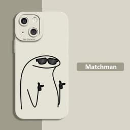 Cute Cartoon Matchman Silicone Phone Case For IPhone 16 15 14 13 Pro Max 12 Mini 11 pro XS XR X 7 8 Plus SE 2020 Case