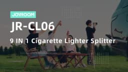Joyroom 210W 9 in 1 Car Charger Adapter PD 3 Socket Cigarette Lighter Splitter Charge Independent Switches DC Cigarette Outlet