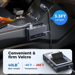 Joyroom 210W 9 in 1 Car Charger Adapter PD 3 Socket Cigarette Lighter Splitter Charge Independent Switches DC Cigarette Outlet