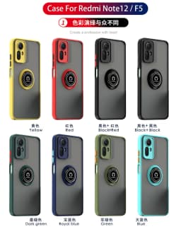 NEW Shockproof Magnetic Case For Xiaomi Redmi Note 14 13 12S 4G 12 11 Pro 10 8 9S Redmi 9 10 10C 12 Cover Ring Holder