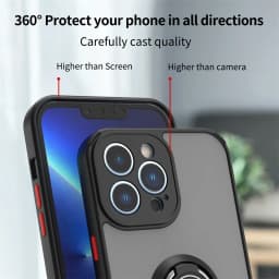 Magnetic Shockproof Case For IPhone 15 14 13 12 11 Pro Max Mini X XR 6 8 7 14 15 Plus SE Ring Holder Cover For iphone Case
