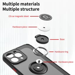 Magnetic Shockproof Case For IPhone 15 14 13 12 11 Pro Max Mini X XR 6 8 7 14 15 Plus SE Ring Holder Cover For iphone Case