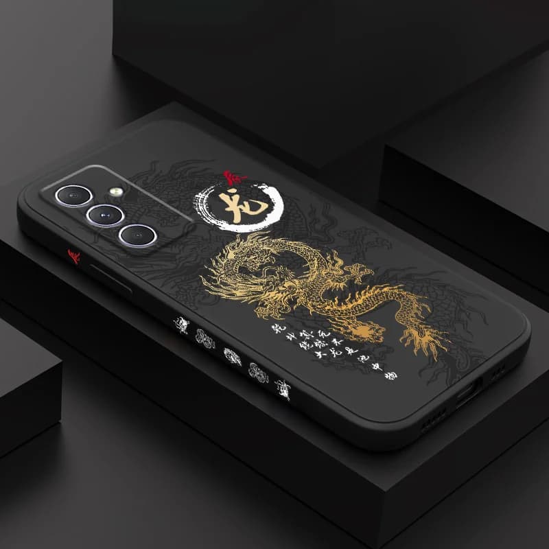 Flying Dragon Phone Case For Samsung A56 A55 A36 A35 A26 A25 A17 A16 A15 A07 A06 A05 A05S A54 A34 A24 A14 A04 A04S A04E 4G 5G