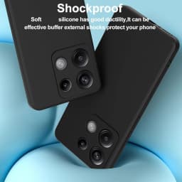 Ultra Thin Matte Soft Silicone Case For Xiaomi Redmi Note 13 12 Pro Plus Pro+ 12S 12C 13C 4G 5G Black Solid Color TPU Back Cover