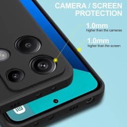 Ultra Thin Matte Soft Silicone Case For Xiaomi Redmi Note 13 12 Pro Plus Pro+ 12S 12C 13C 4G 5G Black Solid Color TPU Back Cover