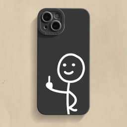 Finger People Pro Camera Phone Case For iPhone 18 17 16 15 14 Pro Max Plus 11 12 13 17E Air 16E Matte Soft Silicone Bumper Cover