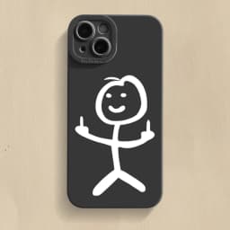 Finger People Pro Camera Phone Case For iPhone 18 17 16 15 14 Pro Max Plus 11 12 13 17E Air 16E Matte Soft Silicone Bumper Cover