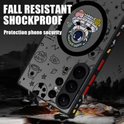 Magnetic Space Astronaut Case For Samsung Galaxy S26 S23 S22 S24 Ultra S21 FE S25 Plus Back Cover For Magsafe Wireless Charge