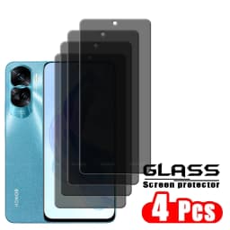 4Pcs For Honor 90 Lite Glass Huawei Honor 90 Lite Tempered Glass 9H Anti-Spy Cover Glue Privacy Screen Protector Honor 90 Lite