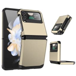 Luxury Silicone Soft Hinge Full Package Phone Case For Samsung Z Flip 3 4 Fold For Samsung Z Flip 5 6 Shockproof Protect Cover