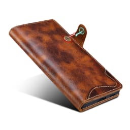 100% Real Leather Case For Samsung Galaxy S26 S25 24 23 Ultra S22 S21 S20 Plus Note 20 Ultra Card Bag Cowhide Wallet Soft Cover