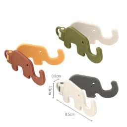 Mini Elephant Cute Cartoon Animal Lazy Desktop Mobile Phone Stand Base Foldable Storage Key Chain Design Easy To Carry