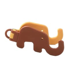 Mini Elephant Cute Cartoon Animal Lazy Desktop Mobile Phone Stand Base Foldable Storage Key Chain Design Easy To Carry