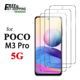Screen Protector For POCO M3 Pro 5G Xiaomi, Tempered Glass HD Crystal 9H High Aluminum Anti Scratch Case Friendly