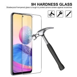 Screen Protector For POCO M3 Pro 5G Xiaomi, Tempered Glass HD Crystal 9H High Aluminum Anti Scratch Case Friendly