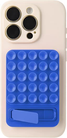 2 in 1 Silicone Suction Strong Adhesive Stand Phone Case for IPhone 15 14 13 12 16 Pro Max Plus Samsung S25 S24 Ultra Back Cover
