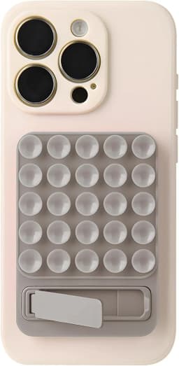 2 in 1 Silicone Suction Strong Adhesive Stand Phone Case for IPhone 15 14 13 12 16 Pro Max Plus Samsung S25 S24 Ultra Back Cover