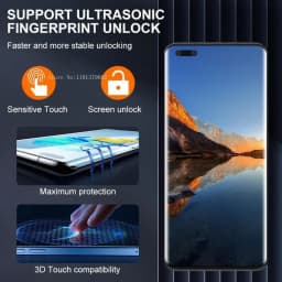 9H Curved Four Sides Glue Tempered Glass For Huawei Honor Magic 5 Lite Magic 6 Pro 3PCS HD Screen Protector Glass