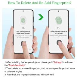 1/4Pcs Tempered Glass For Samsung Galaxy S21 S22 S23 S24 S25 Fingerprint Unlock Screen Protector Glass Film