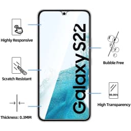 1/4Pcs Tempered Glass For Samsung Galaxy S21 S22 S23 S24 S25 Fingerprint Unlock Screen Protector Glass Film