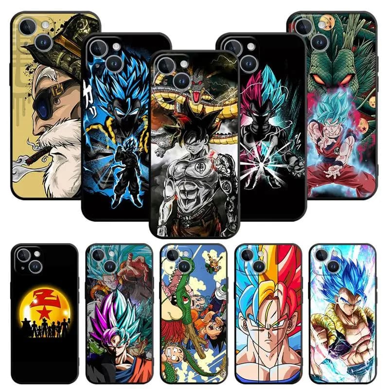 Case For Apple iPhone 13 14 15 11 12 Pro 7 XR X XS Max 8 Plus SE 2022 Phone Cover Shell Dragon Anime