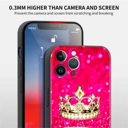 Pink Diamonds Letter Case For Apple iPhone 11 15 13 14 Pro Max 12 Plus X 15Pro Black Silicone Phone Coque