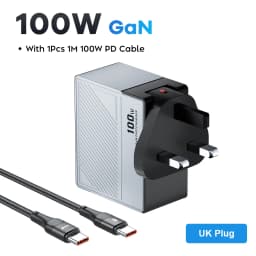 GaN USB Charger PD 100W Fast Charging Type C QC 4.0 3.0 For iPhone 14 13 Samsung Xiaomi Macbook Tablet Travel Charger Adapter