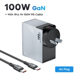 GaN USB Charger PD 100W Fast Charging Type C QC 4.0 3.0 For iPhone 14 13 Samsung Xiaomi Macbook Tablet Travel Charger Adapter