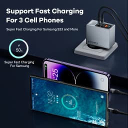 GaN USB Charger PD 100W Fast Charging Type C QC 4.0 3.0 For iPhone 14 13 Samsung Xiaomi Macbook Tablet Travel Charger Adapter