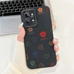 Love Heart Girly Phone Cover For Realme GT2 Pro Case Realme GT Neo2 GT2 GT Neo 3T Funda Soft Matte Silicone Lens Protection Capa