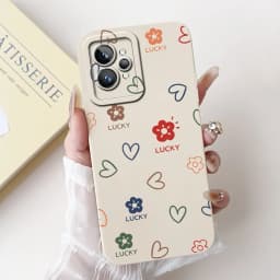Love Heart Girly Phone Cover For Realme GT2 Pro Case Realme GT Neo2 GT2 GT Neo 3T Funda Soft Matte Silicone Lens Protection Capa