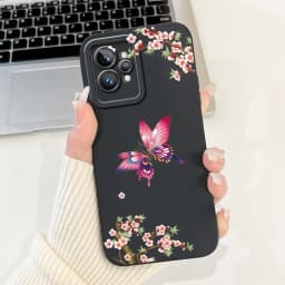 Love Heart Girly Phone Cover For Realme GT2 Pro Case Realme GT Neo2 GT2 GT Neo 3T Funda Soft Matte Silicone Lens Protection Capa