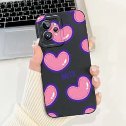 Love Heart Girly Phone Cover For Realme GT2 Pro Case Realme GT Neo2 GT2 GT Neo 3T Funda Soft Matte Silicone Lens Protection Capa