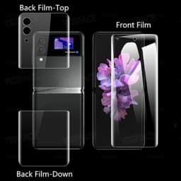 3 in 1 Front Back Matte Frosted Soft Hydrogel Film For Samsung Galaxy Z Flip 3 4 5 6 W23 W24 W25 Flip 5G Clear Screen Protector