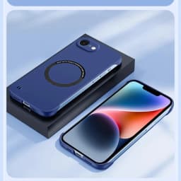 16E For Magsafe Magnetic Frameless Case for iPhone 17 16 E 16 Pro Max Hard Matte Wireless Charging Back Cover Shell